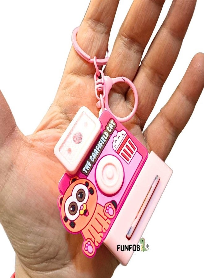 FUNFOB Garfield Camera Keychain With Light & Sound For Fans Collectible Gifting | Garfield Camera - Image 3