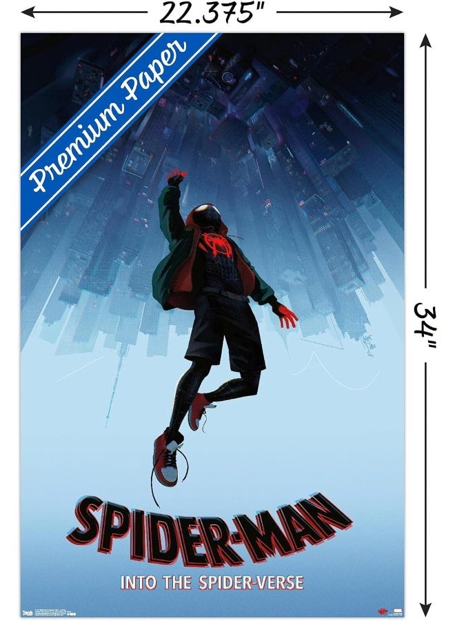 Trends International Marvel Spider-Man - Into The Spider-Verse - Falling Wall Poster, 22.375" x 34", Premium Unframed Version - Image 3