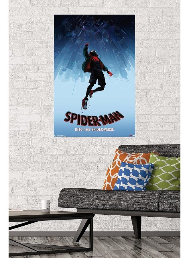 Trends International Marvel Spider-Man - Into The Spider-Verse - Falling Wall Poster, 22.375" x 34", Premium Unframed Version - Image 2