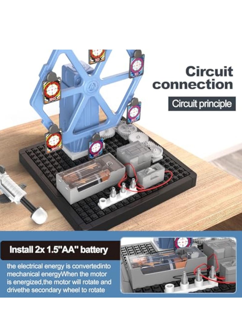 Take Apart Bow and Arrow Rotating STEM Circuit Kits Toys for 8 9 10 11 12 Years Old Boys Girls, Educational Science Circuit Blocks Electronic Blocks DIY Gifts Toys - Image 3