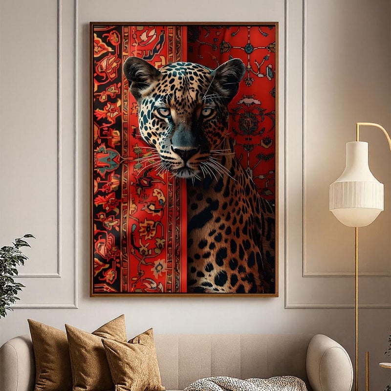 Marktna Canvas painting with a traditional art design and a hollow frame, measuring (60×90), one piece - Image 2