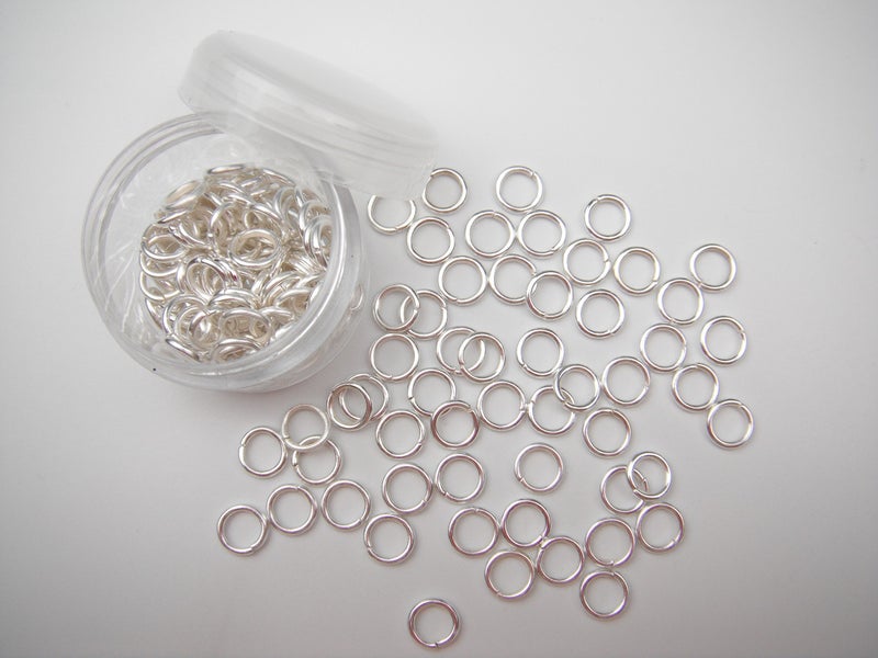 ALL in ONE 15 Gram135pcs 6mm Antique Bronze Plated Open Jump Ring with Storage Box