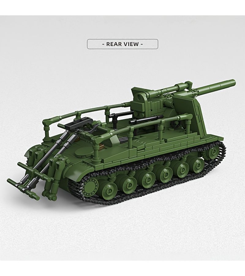 885pcs S51 Self Propelled Artillery Model Kit For Adults And Teens Collection Display Education Historical War Game 14 Plus Model 300030 - Image 3