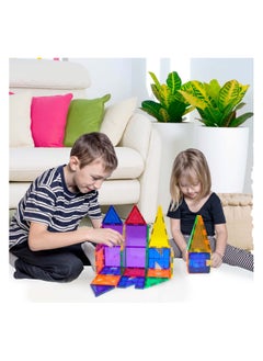 PicassoTiles Picasso Magnetic Educational Building Tile Set 33 Pieces | Magnetic Tiles | Building Blocks | Educational Toy Set | Construction Building Kit for Child Brain Development  - Image 4