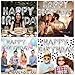Charnoel Black and Silver Happy Birthday Balloons Decorations Happy Birthday Letter Balloons Banner with 24pcs Flameless LED Candles and 2000pcs Artificial Rose Petals for Women Men Room Party Decor - Image 4