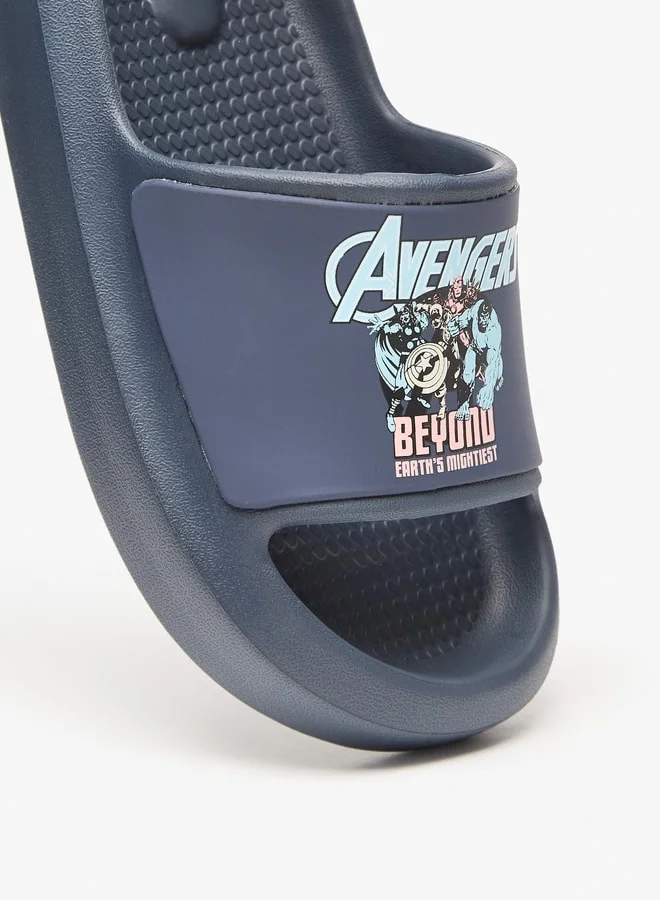 مارفل Boys Marvel Avengers Print Beach Slides
