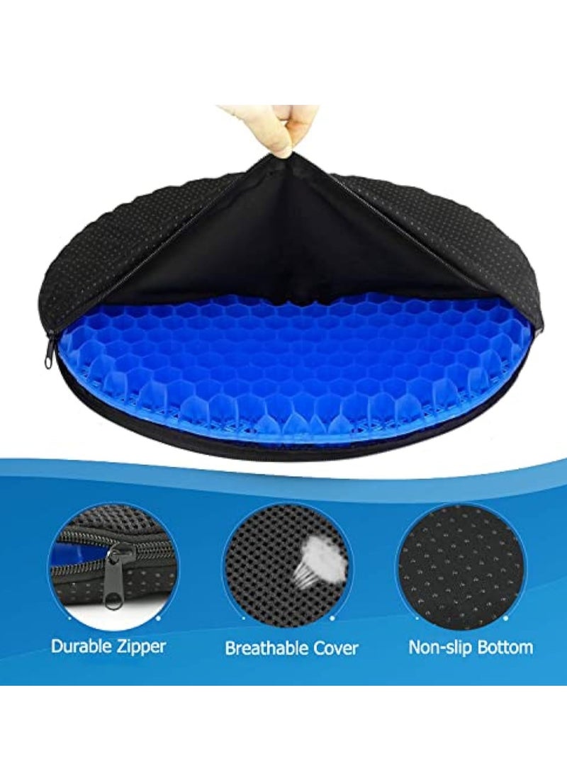 KASTWAVE Donut Pillow for Tailbone Pain, Gel Seat Cushion, Donut Cushion Hemorrhoid Relief Butt Cushion, Pain Relief Desk Chair Cushion, Breathable Honeycomb Office Chair Car Gel Cushion for Bed Sores Sciatica - Image 5