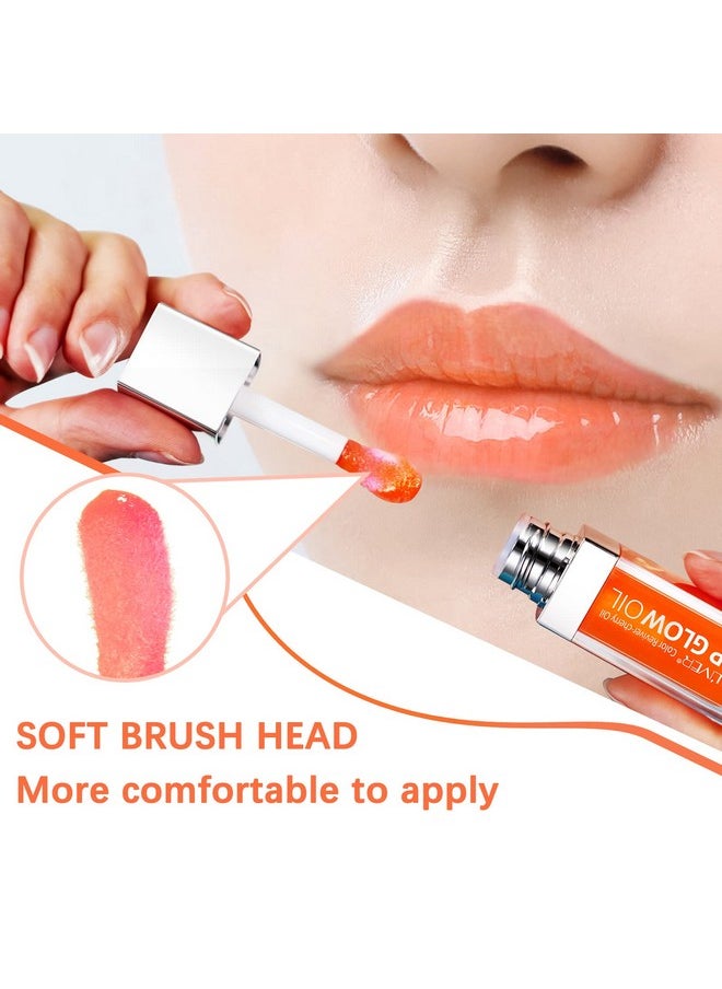 AIQIUSHA Lip Oillip Glow Oilplumping Lip Oil Tintedhydrating Gloss Tinted Lip Balmlong Lasting Nourishing Nonsticky Fresh Texture For Color Reviver (Raspberry)  - Image 4