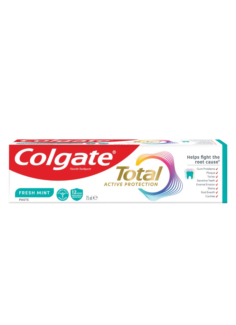 Colgate معجون أسنان توتالي أكتيف بروتيكشن بنكهة النعناع الطازج - Image 1