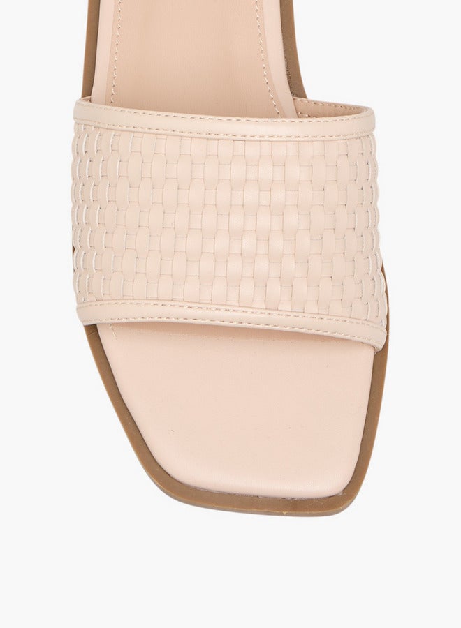 Flora Bella By Shoexpress Women Textured Slip-On Flat Sandals - Image 4