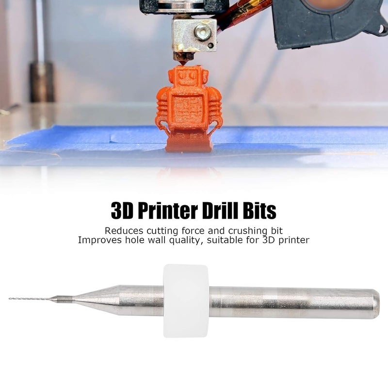 فوهة طابعة ثلاثية الأبعاد من كربيد التنجستن مثقاب 10 قطع 0.2 مم أداة تنظيف وإصلاح - Image 3