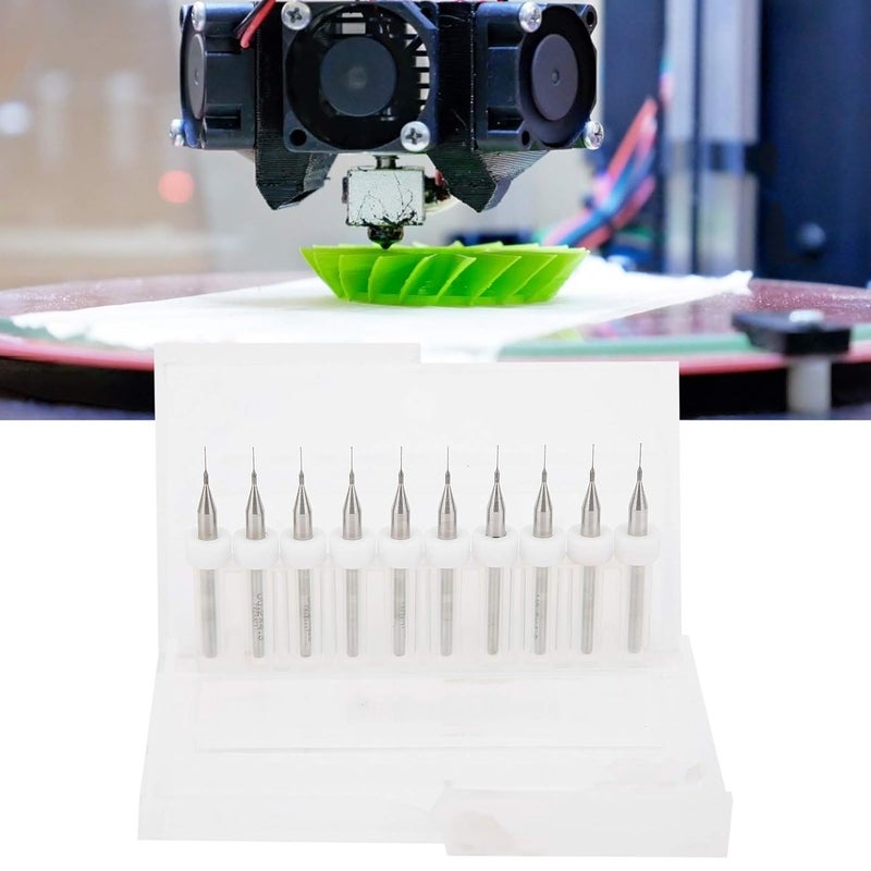 فوهة طابعة ثلاثية الأبعاد من كربيد التنجستن مثقاب 10 قطع 0.2 مم أداة تنظيف وإصلاح - Image 5