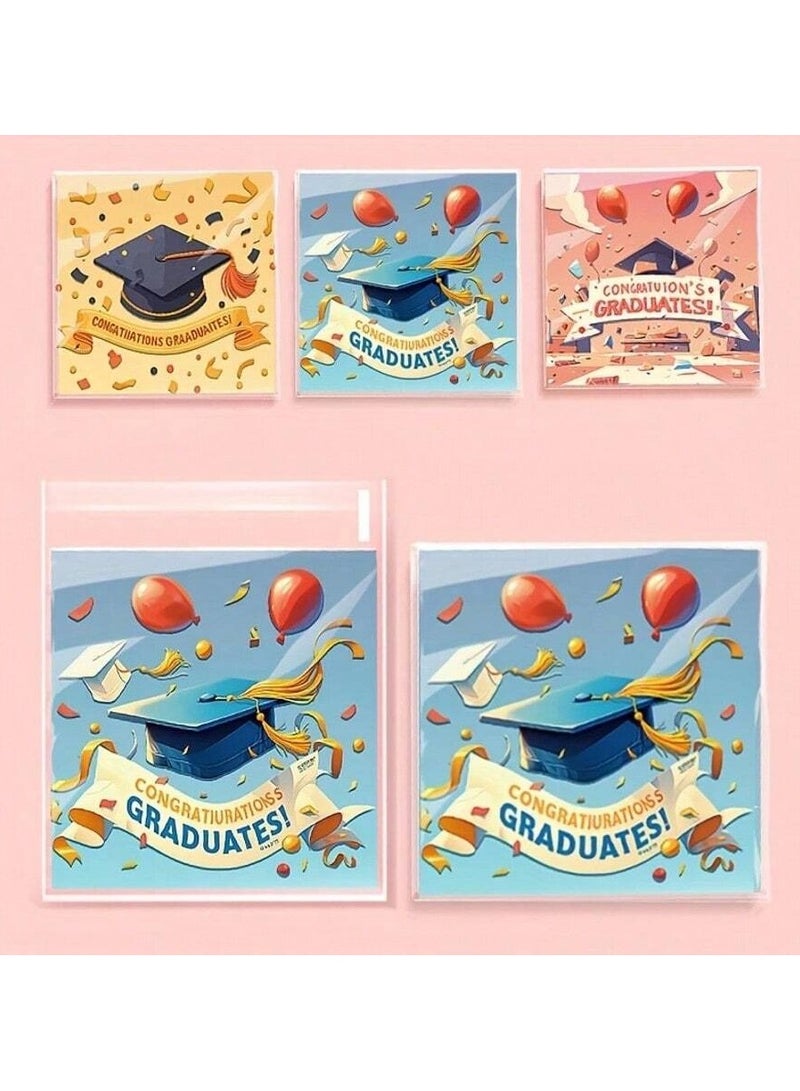 توزيعات تخرج اكياس لتوزيع هدايا التخرج تناسب حفلات تخرج المدارس والجامعات 50 كيس لتقديم جميع انواع الهدايا - Image 4