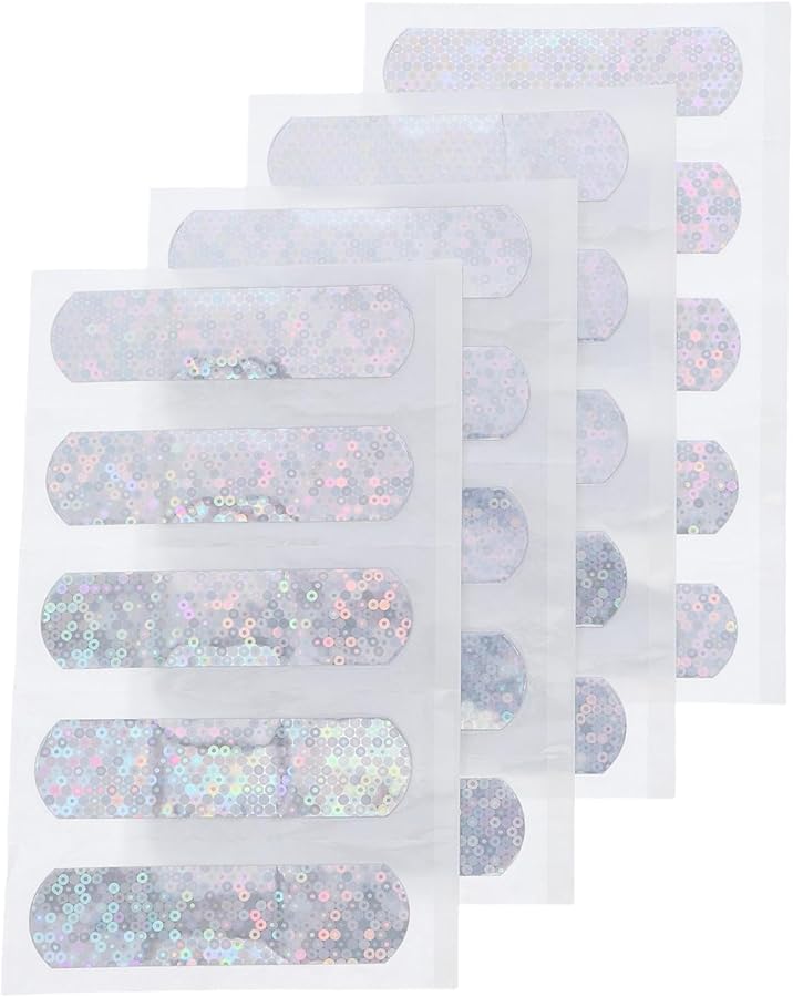 ضمادات لاصقة مقاومة للماء لامعة 20 قطعة مجموعة شرائط صغيرة لجروح للاستخدام اليومي في الهواء الطلق - Image 2