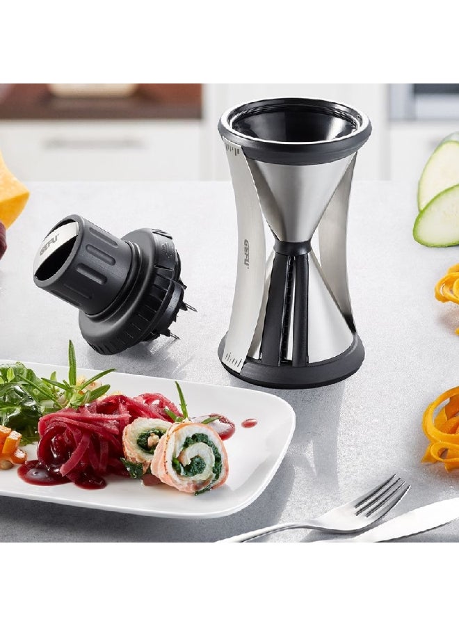 غيفو سبيريلي إكس إل بليد الياباني مقشرة الخضار بشكل حلزوني اللون فضي وأسود 13700 - Image 2