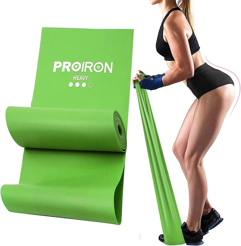 PROIRON أشرطة لياقة بدنية PROIRON، ثيراباند، لياقة بدنية، شريط تمرين طويل خالي من اللاتكس، 1.5 م / 2 م، شريط جمباز، تدريب القوة لليوغا، العلاجات، التدريب في المنزل، 2م - Image 1