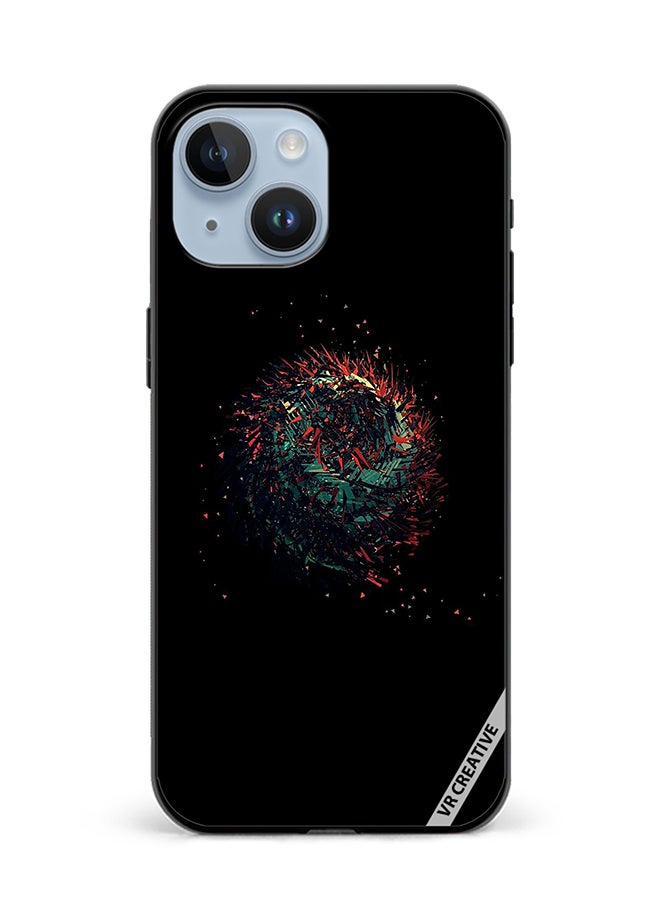 VR CREATIVE غطاء حماية لجهاز آبل آيفون 15 بلس بتصميم متعدد الألوان - Image 1