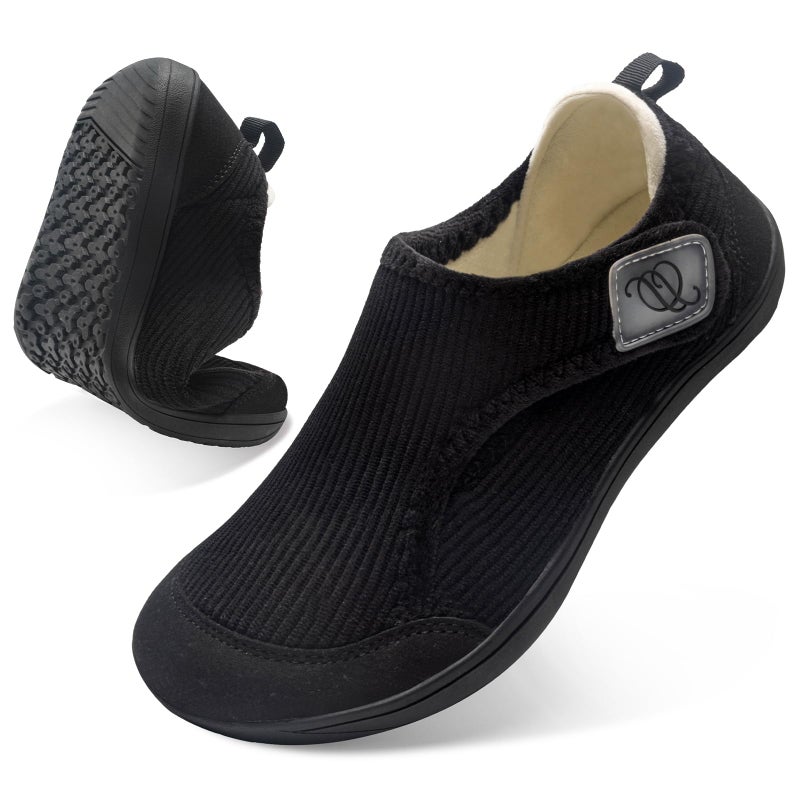 CJROSM Comfortable Wide Diabetic Shoes for Women MesBarefoot House Shoes Slippers for Women Indoor OutdoorAdjustable Zero Drop Edema Shoe for Neuropathy Breathable Nursing Shoe Wide Width Casual Sneakers - Image 2
