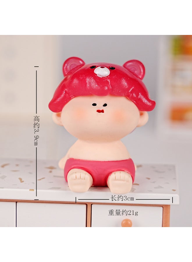 [shake Tone To Touch Jiugongge] Luminous Meng Wa Li Sichao Plays Doll Creative Resin Sitting Posture Ornaments Blind Box