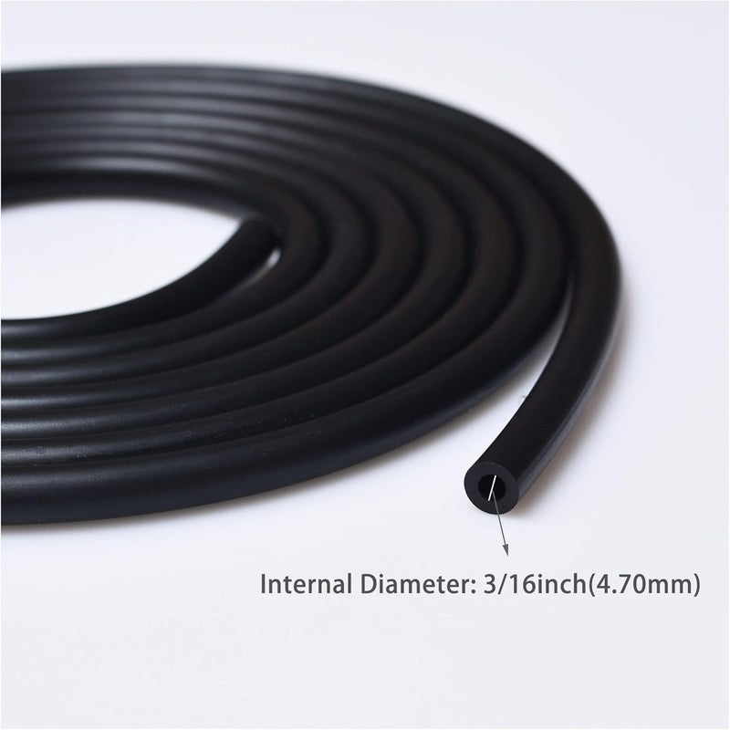 SOCOMAN 10 Feet 3/16 Inch ID Fuel Line with Hose Clamps - Image 2