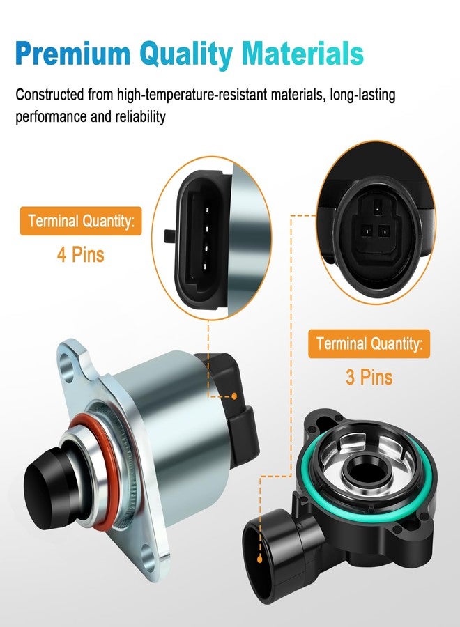 NPAUTO Idle Air Control Valve and Throttle Position Sensor Compatible with 1999 2000 2001 2002 Chevy Silverado Suburban Avalanche Tahoe Camaro GMC Sierra Yukon XL 1500 2500 3500, Firebird AC234 217-1806 - Image 5