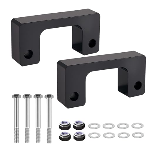 EVIL ENERGY 2" Leveling Lift Kit Compatible with 2007-2024 Chevy Silverado 1500 Avalanche Suburban Tahoe/GMC Sierra Yukon XL1500, 2 inch Front Suspension Strut Spacers Black - Image 1