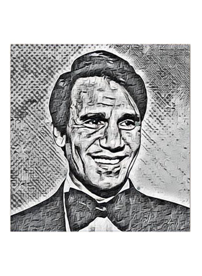 RYN Abdel Halim Hafez MDF Wall Art Grey/Black - Image 2