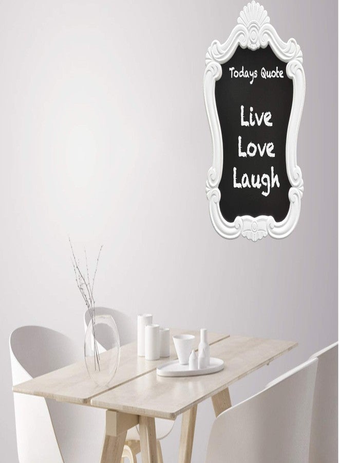 Creative Picture Frames 16" x 20.5" Venice Shabby Chic Vintage White Distressed Wall Mounted Chalkboard Sign - Image 5