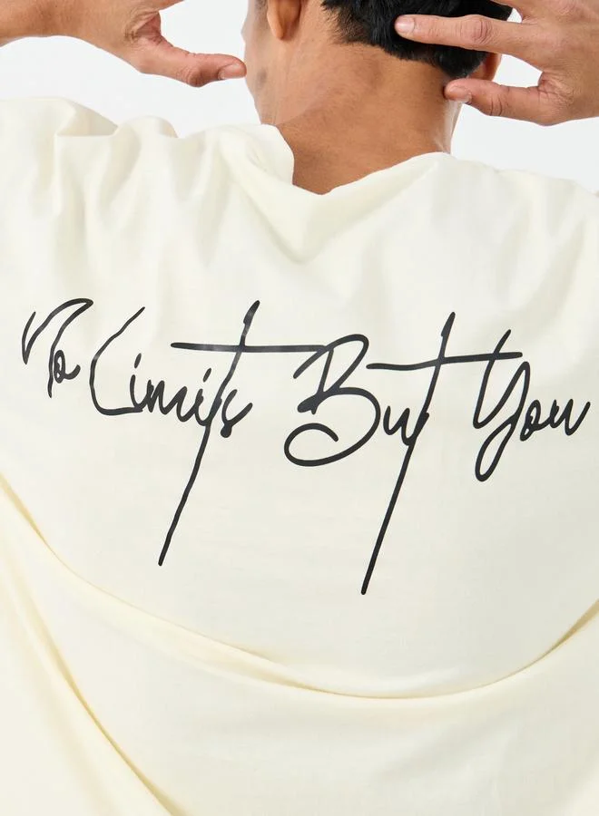 Styli Styli Men Oversized Typographic Print T-Shirt