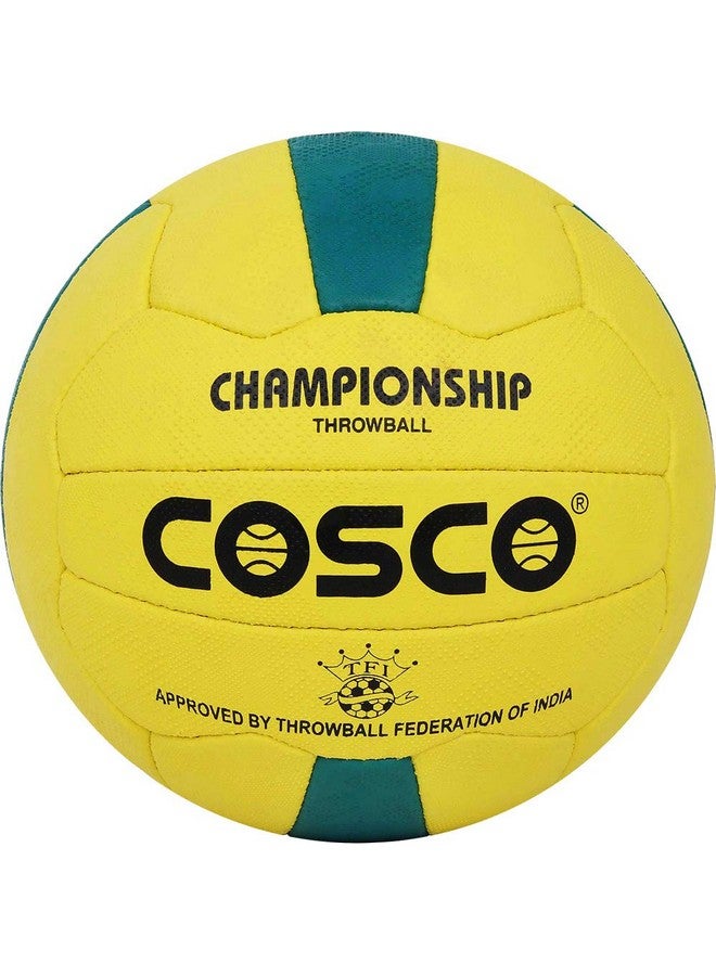 COSCO كرة رمي بطولة كوسكو، الحجم 5، أصفر وأخضر - Image 1