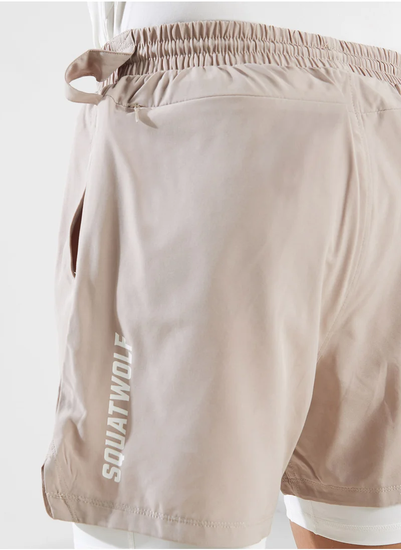 سكوات وولف 5" 2In 1 Essential Pro Shorts