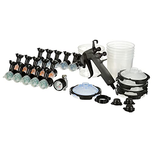 3M Performance Spray Gun Starter Kit, 26778, Includes PPS 2.0 Paint Spray Cup System, 15 Replaceable Gravity HVLP Atomizing Heads, Air Control Valve, Paint-Gun System for Car-Painting, Orange - Image 2