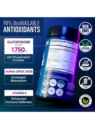 liposomal glutathione 1750mg ALPHA FLOW Supplement - Glutathione Liposomal with Vitamin C + Phospholipid Antioxidant Complex - L Glutathione for Liver Detox and Immune Support Supplement - 120 Caps | Best Price KSA Comparison of antipsychotic dose Immune Flavors:Melon (Expires 30/May/2028)