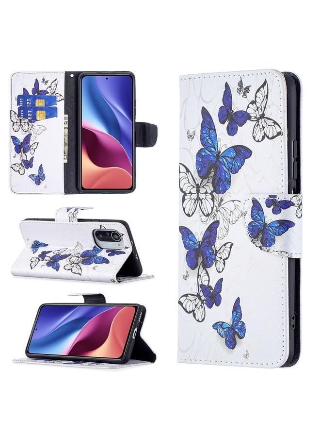 erorex Case For Xiaomi Mi 11i / Poco F3 / Redmi K40 Colored Drawing Pattern Horizontal Flip Leather Case with Holder & Card Slots & Wallet - Image 1