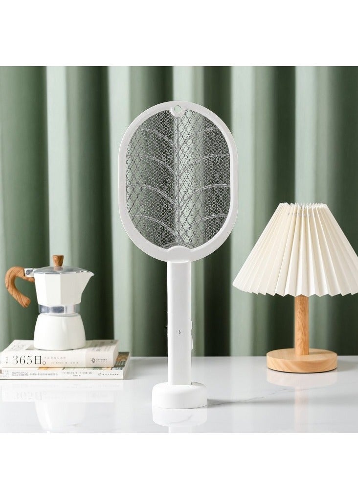 ليشب فائدة نموذج يتعلق قدرة كبيرة بطارية واقية مضرب تنس طرد الحشرات ، الذي هو مناسبة للاستخدام في غرف النوم ، والمطابخ ، والمكاتب ، الفناء الخلفي ، الشرفات ، في الأماكن المغلقة في الهواء الطلق . - Image 2