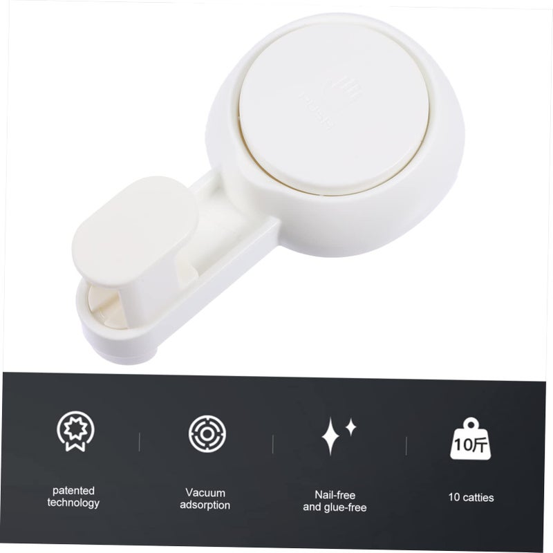 2Pcs Clear Suction Cup Hooks For Bathroom Shower Hanging Reusable Hangers - Image 4