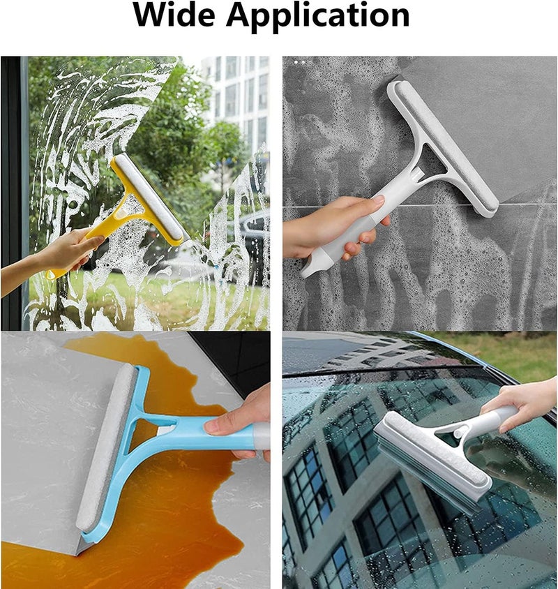 woobles 3 in 1 Window Cleaning Tool for Car Indoor Outdoor High Windows, Window Squeegee with Spray 3 in 1 Window Squeegee Cleaner, All-Purpose Household Window Cleaning Tool Quick Cleaning (White) White - Image 5