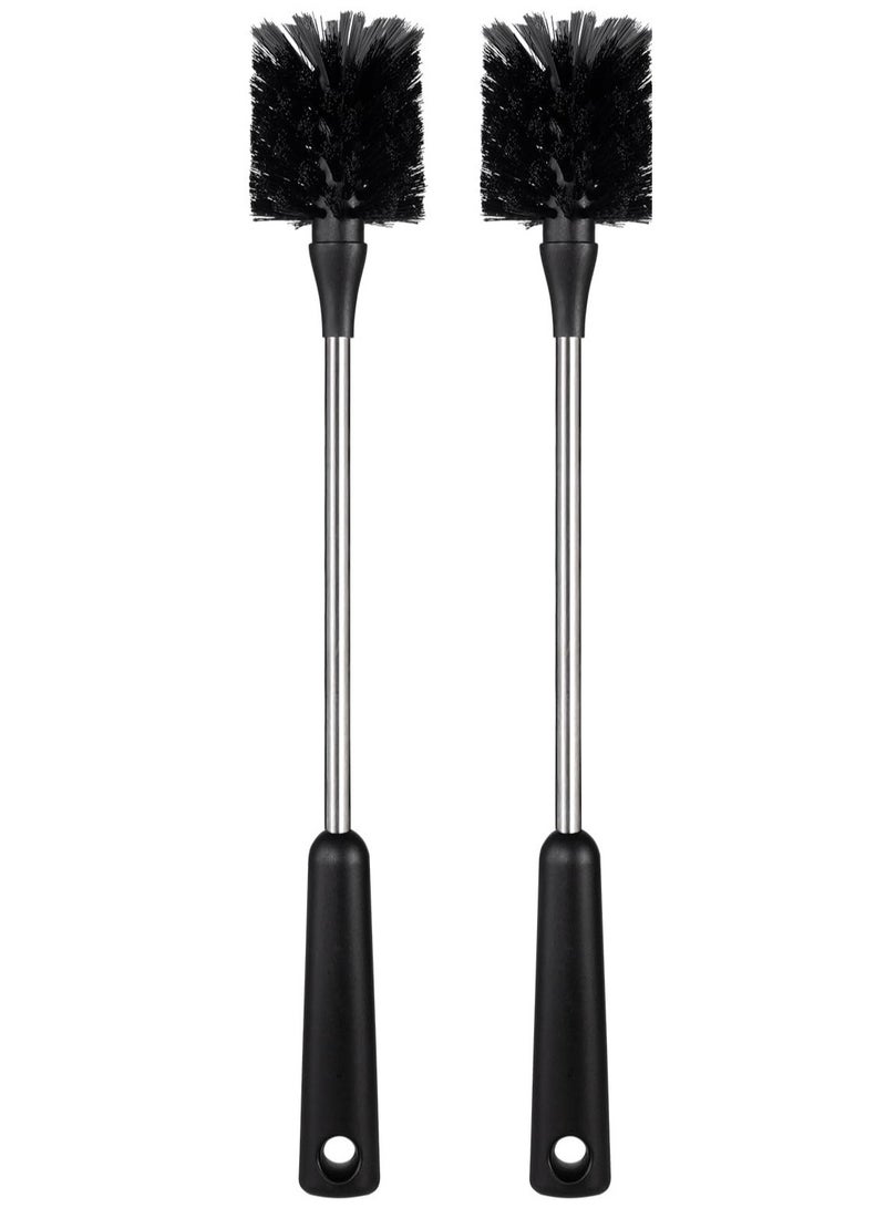 SOLARAE مجموعة فرشاة زجاجة الماء من الفولاذ المقاوم للصدأ و منظف القشة - عبوتين - Image 1