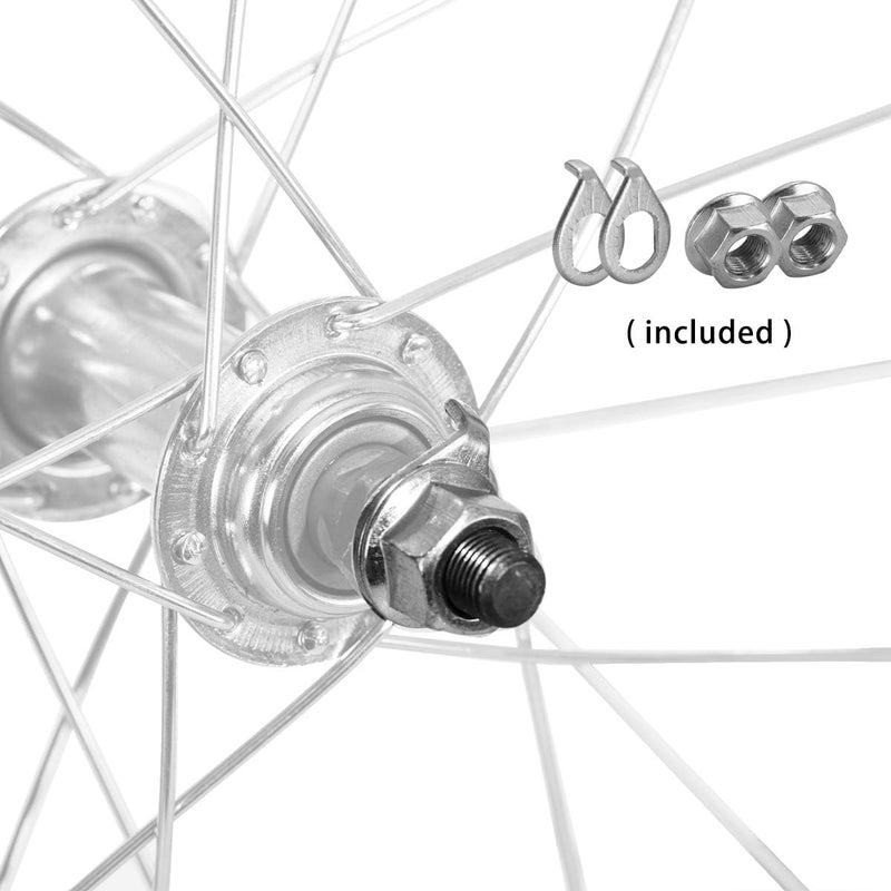 DRBIKE عجلات دراجة الأطفال JOYSTAR 12 14 16 18 20 بوصة بديل لعجلات الدراجة الأمامية مع إطار مطاطي صلب هوائي داخلي لا يناسب دراجة هافي باللونين الأسود والأبيض - Image 3