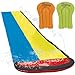 WHAM-O WhamO Slip N Slide 16ft Double Lawn Water Slides with Sprinkler Lane 2 Inflatable Boards Super Slip Slides for Summer Backyard Outdoor Water Activities - Image 2