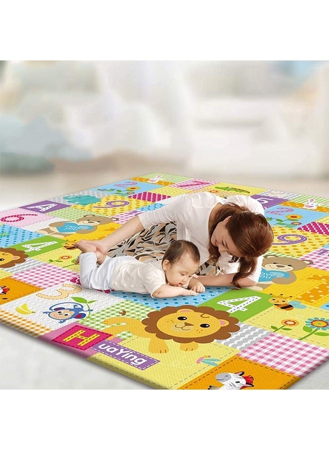 JCB CHIC Foldable Baby Play Mat, 200 * 180 * 1CM Extra Large Waterproof Activity Playmats for Babies,Toddlers, Infants, Play & Tummy Time, Foam Baby Mat for Floor,Indoor Outdoor Use  - Image 1