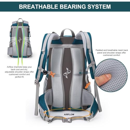 MOUNTAINTOP 25L/40L Hiking Backpack,Lightweight Travel Backpack for Men Women Outdoor Backpacking, Camping - Image 4