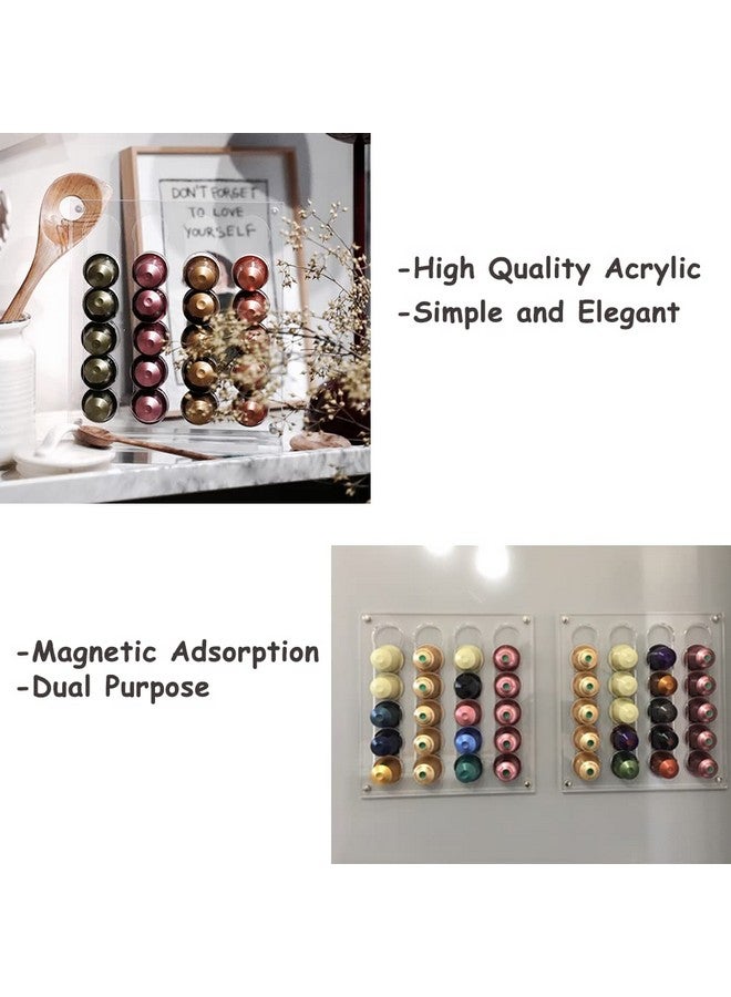Nynelly Acrylic Coffee Pod Holder, Coffee Capsule Holder Rack for NESPR Capsules Originalline, Coffee Pod Storage Organizer Stand, Hold 40 Capsules for Kitchen, Office, Coffee Bar - Image 5