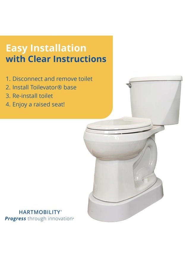Toilevator Toilet Riser, 11-1/2"W x 23"L x 3-1/2"H, 500-lb Capacity - Image 2