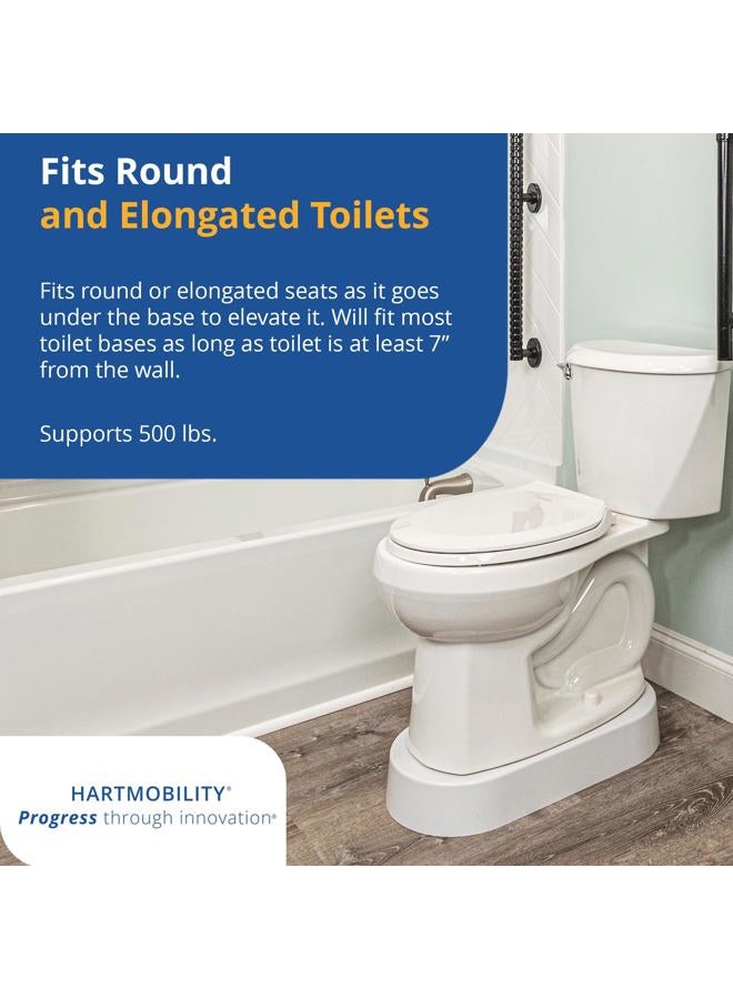 Toilevator Toilet Riser, 11-1/2"W x 23"L x 3-1/2"H, 500-lb Capacity - Image 4