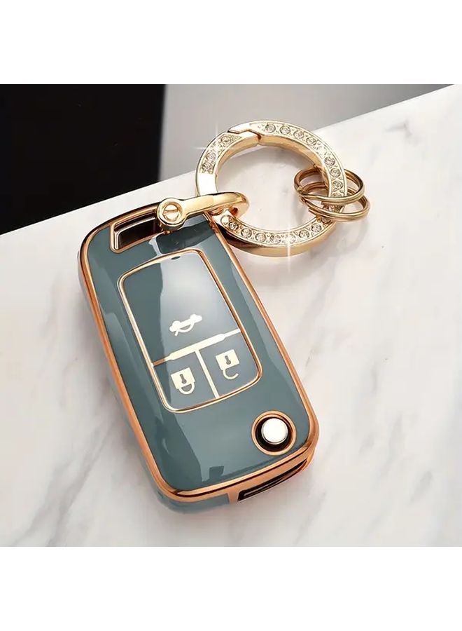 No Logo TPU Car Key Cover Soft Green Case For Cruze Captiva Trax - Image 4