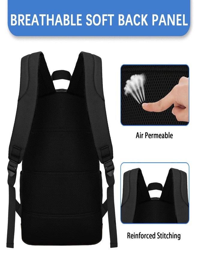 Goloni Classic Backpack with USB Charging Port,Anti-Theft Travel Backpack for Men & Women,Fits 17.3 Inch Laptop, Black, 17.3inch - Image 3