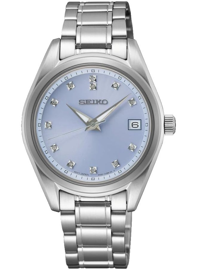 Seiko SUR581P1 Women's Analogue Quartz Watch with Stainless Steel Strap 