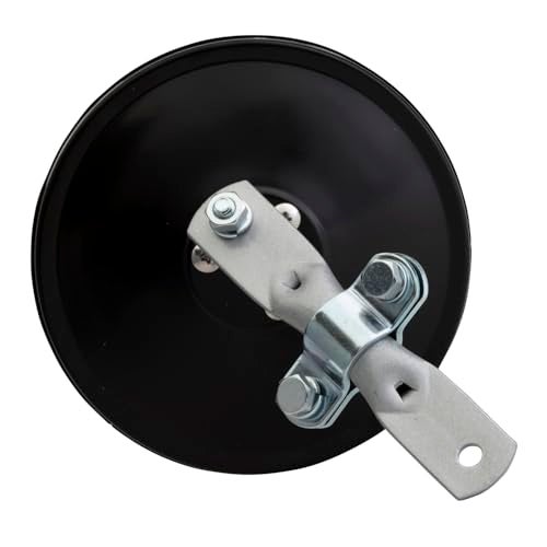 Grote 28032 Black 5" Round Clamp-On Spot Mirror with Arm Assembly - Image 2
