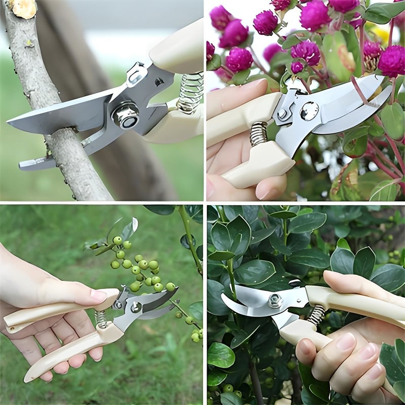 Gardening Tool Set 4 Piece Pack Includes Pruning Shears Shovels Rakes And Trowels Ergonomic Wooden Handle Design For Planting And Weeding In Backyard And Balcony - Image 5